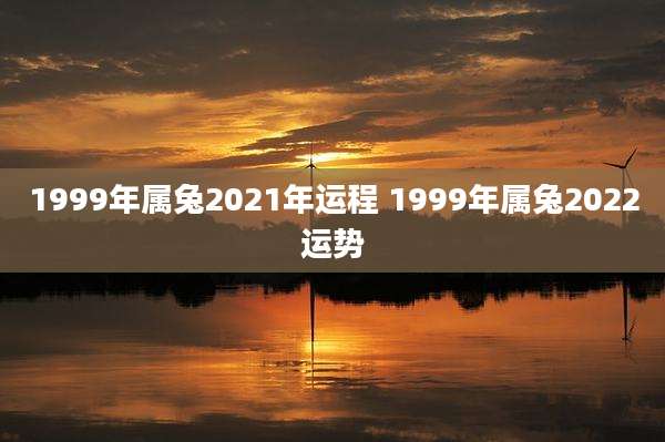 1999年属兔2021年运程 1999年属兔2022运势