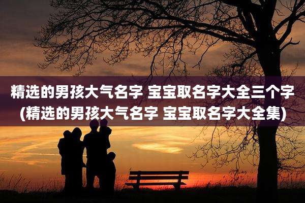 精选的男孩大气名字 宝宝取名字大全三个字(精选的男孩大气名字 宝宝取名字大全集)