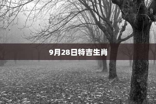 9月28日特吉生肖