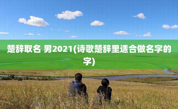 楚辞取名 男2021(诗歌楚辞里适合做名字的字)