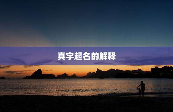 真字起名的解释