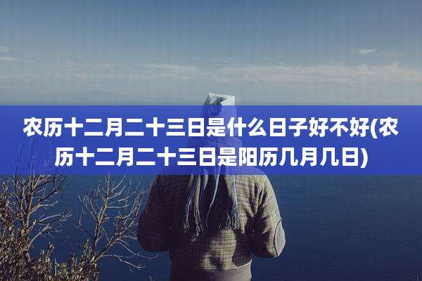 农历十二月二十三日是什么日子好不好(农历十二月二十三日是阳历几月几日)