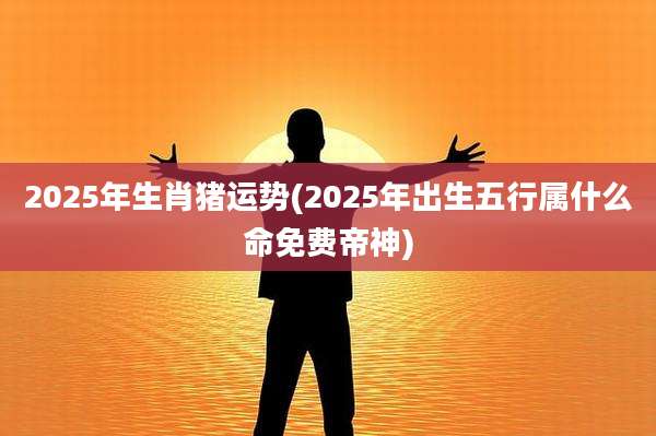 2025年生肖猪运势(2025年出生五行属什么命免费帝神)