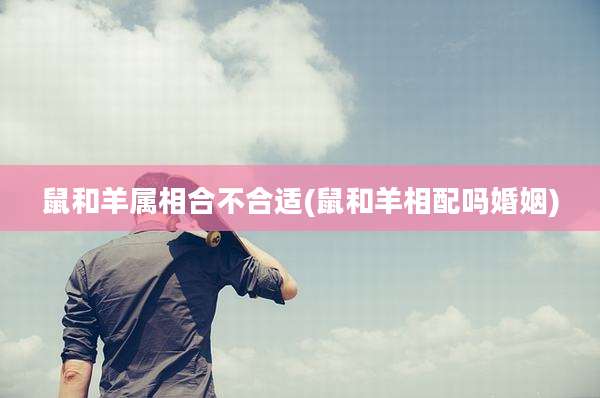 鼠和羊属相合不合适(鼠和羊相配吗婚姻)