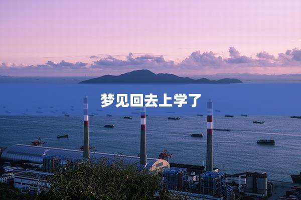 梦见回去上学了