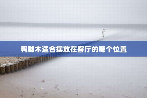 鸭脚木适合摆放在客厅的哪个位置
