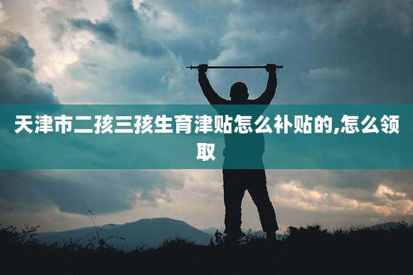 天津市二孩三孩生育津贴怎么补贴的,怎么领取