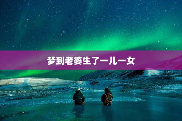 梦到老婆生了一儿一女