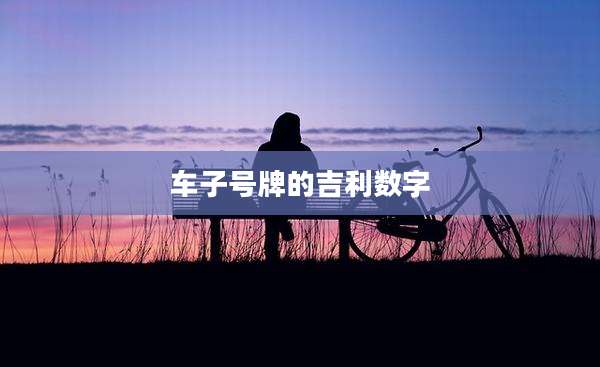 车子号牌的吉利数字