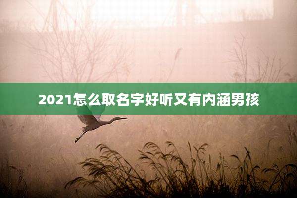 2021怎么取名字好听又有内涵男孩