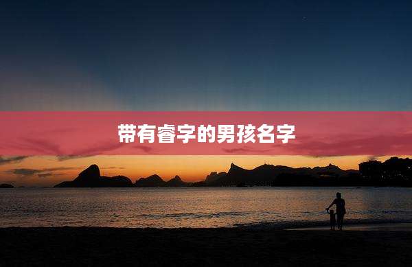 带有睿字的男孩名字