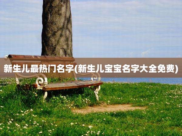新生儿最热门名字(新生儿宝宝名字大全免费)