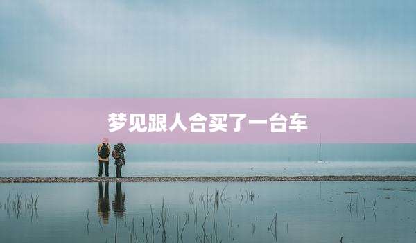 梦见跟人合买了一台车