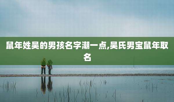 鼠年姓吴的男孩名字潮一点,吴氏男宝鼠年取名
