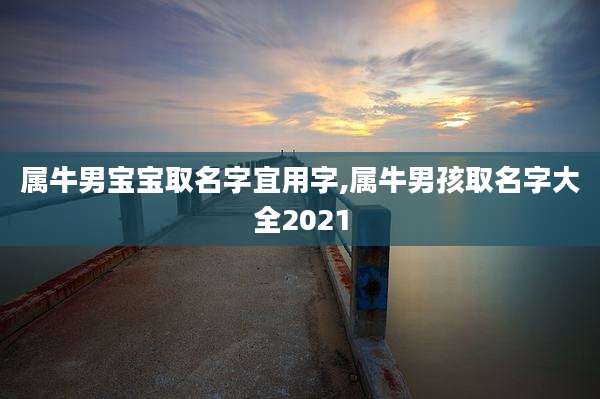 属牛男宝宝取名字宜用字,属牛男孩取名字大全2021