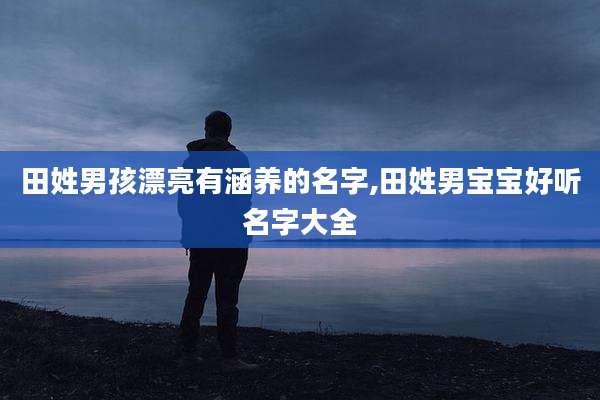 田姓男孩漂亮有涵养的名字,田姓男宝宝好听名字大全