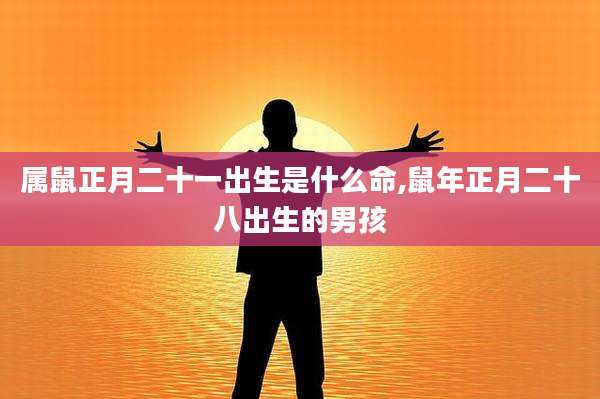 属鼠正月二十一出生是什么命,鼠年正月二十八出生的男孩