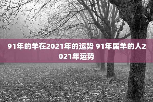 91年的羊在2021年的运势 91年属羊的人2021年运势