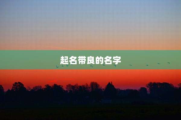 起名带良的名字