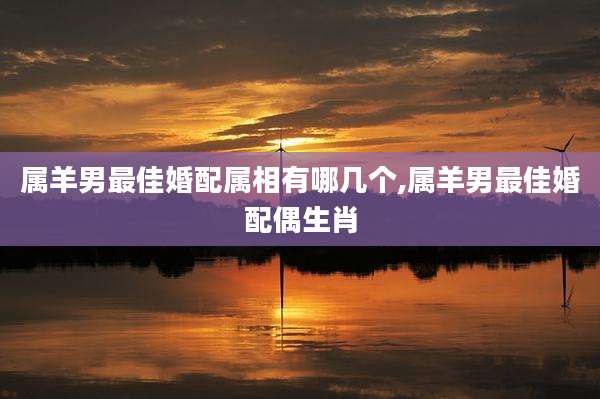 属羊男最佳婚配属相有哪几个,属羊男最佳婚配偶生肖