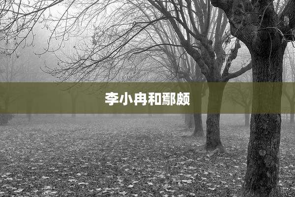 李小冉和鄢颇