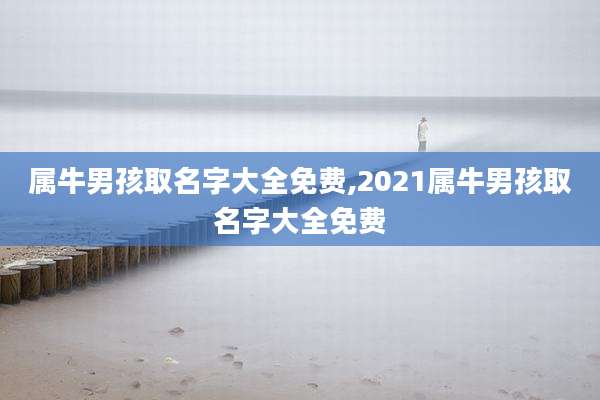 属牛男孩取名字大全免费,2021属牛男孩取名字大全免费
