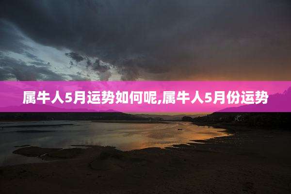 属牛人5月运势如何呢,属牛人5月份运势