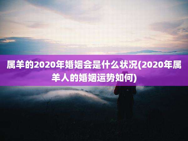 属羊的2020年婚姻会是什么状况(2020年属羊人的婚姻运势如何)