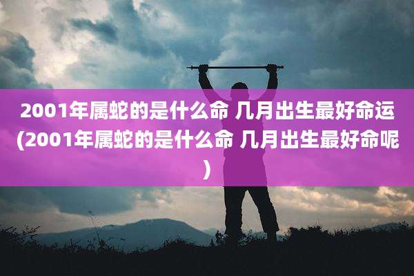 2001年属蛇的是什么命 几月出生最好命运(2001年属蛇的是什么命 几月出生最好命呢)