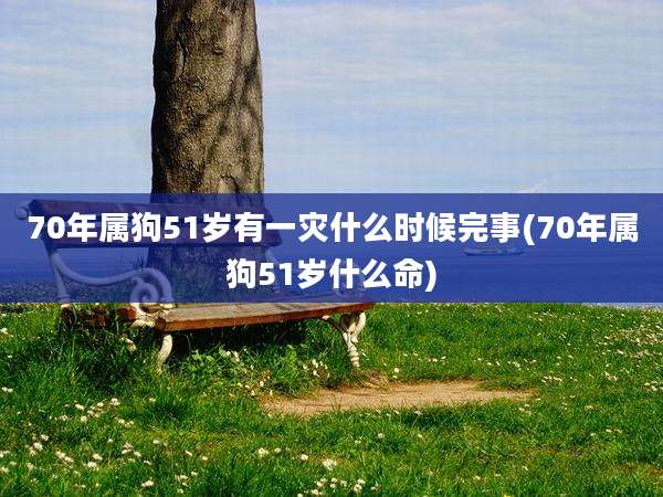 70年属狗51岁有一灾什么时候完事(70年属狗51岁什么命)