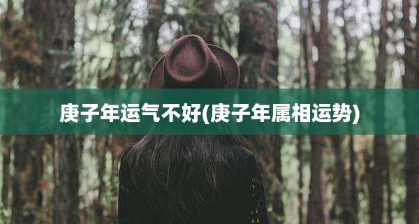 庚子年运气不好(庚子年属相运势)