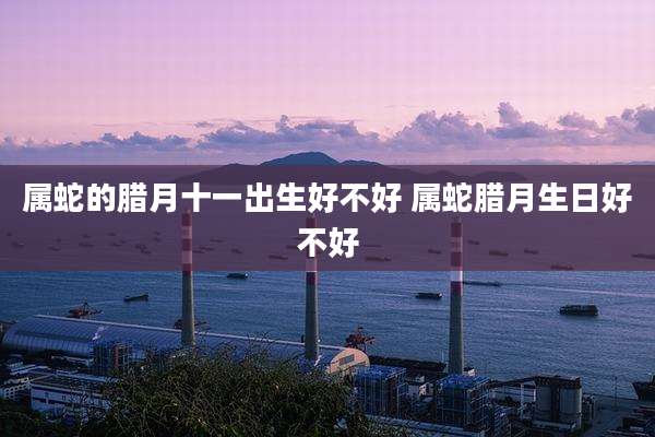 属蛇的腊月十一出生好不好 属蛇腊月生日好不好