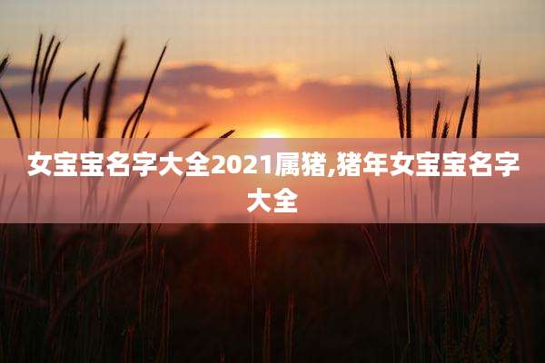 女宝宝名字大全2021属猪,猪年女宝宝名字大全