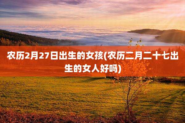 农历2月27日出生的女孩(农历二月二十七出生的女人好吗)