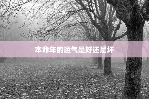 本命年的运气是好还是坏