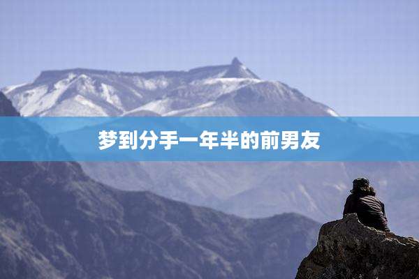 梦到分手一年半的前男友