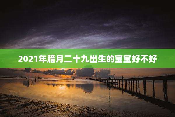 2021年腊月二十九出生的宝宝好不好