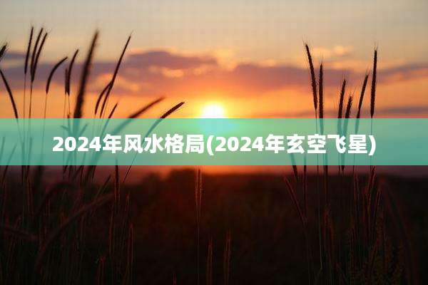 2024年风水格局(2024年玄空飞星)