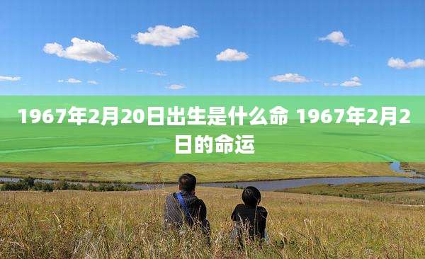 1967年2月20日出生是什么命 1967年2月2日的命运