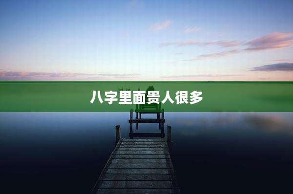 八字里面贵人很多