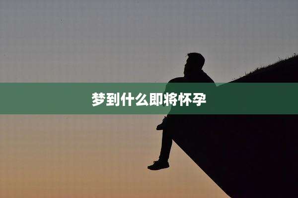 梦到什么即将怀孕