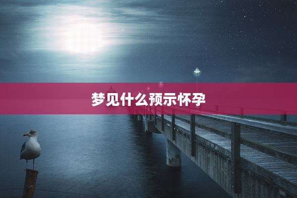 梦见什么预示怀孕