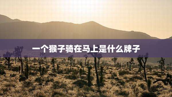 一个猴子骑在马上是什么牌子