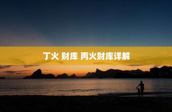 丁火 财库 丙火财库详解