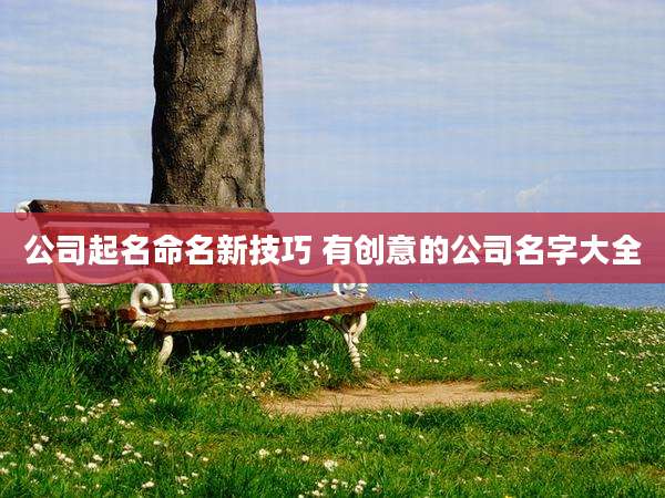 公司起名命名新技巧 有创意的公司名字大全