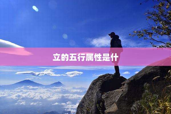 立的五行属性是什