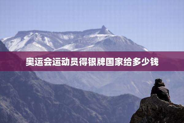 奥运会运动员得银牌国家给多少钱