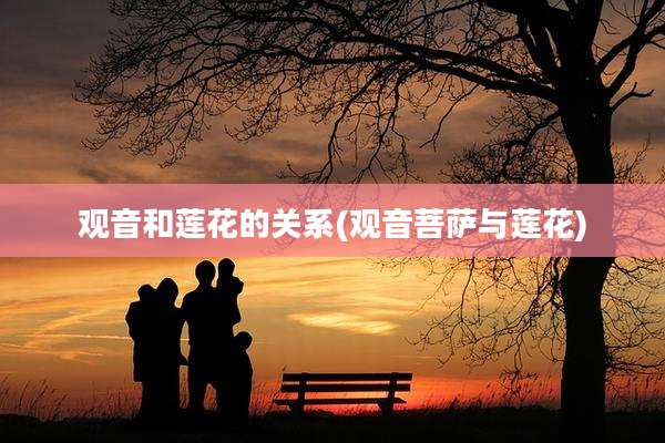 观音和莲花的关系(观音菩萨与莲花)