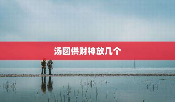 汤圆供财神放几个