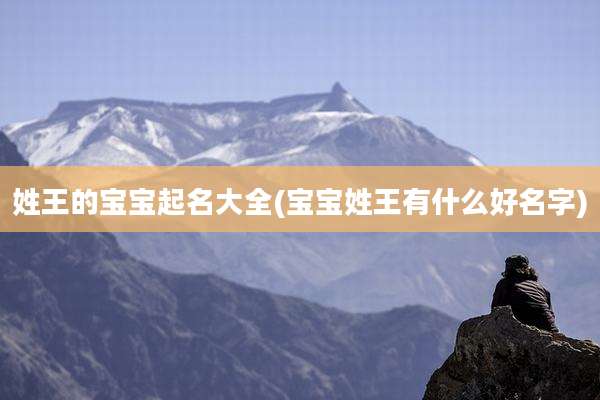 姓王的宝宝起名大全(宝宝姓王有什么好名字)
